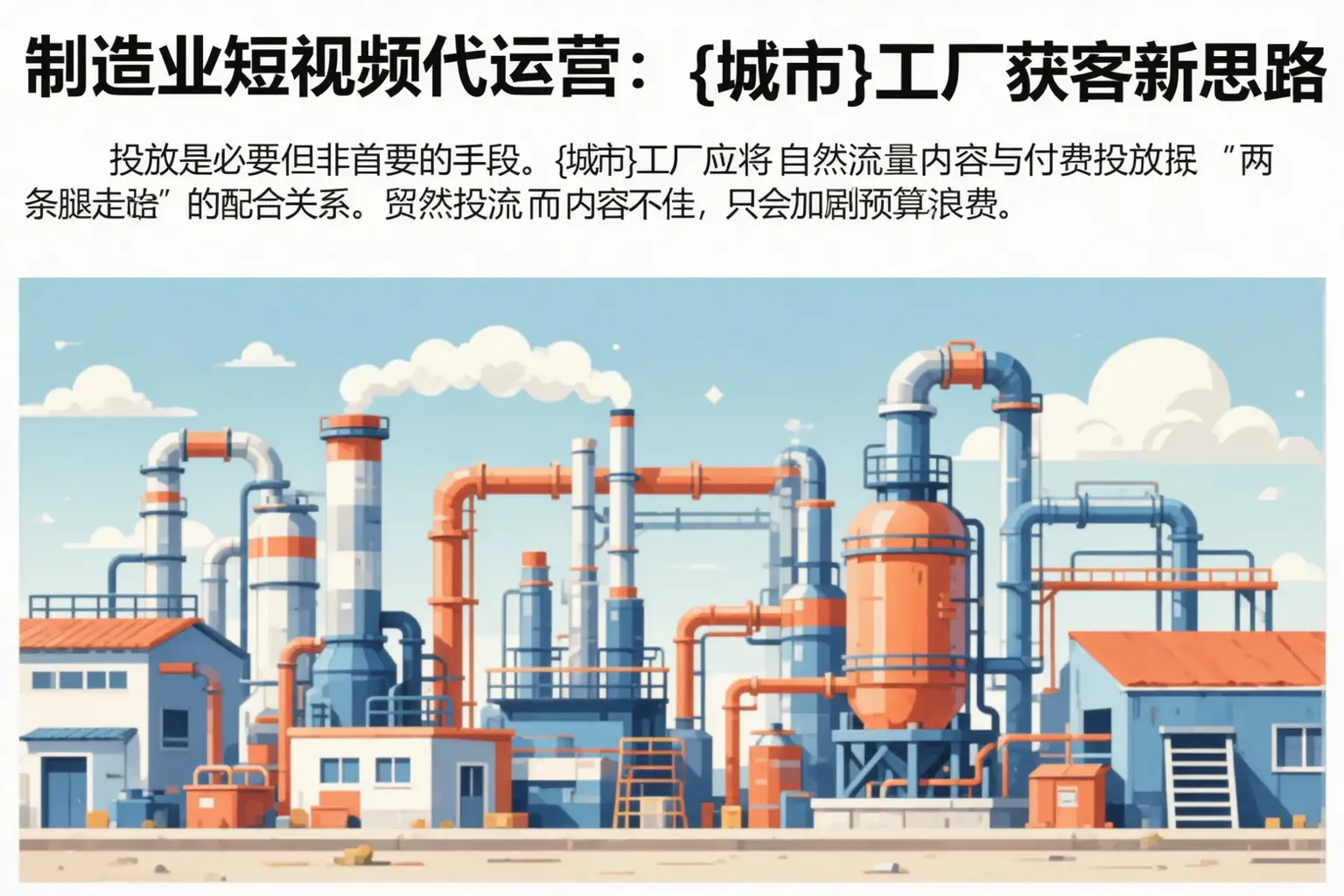 制造业短视频代运营：锦州工厂获客新思路