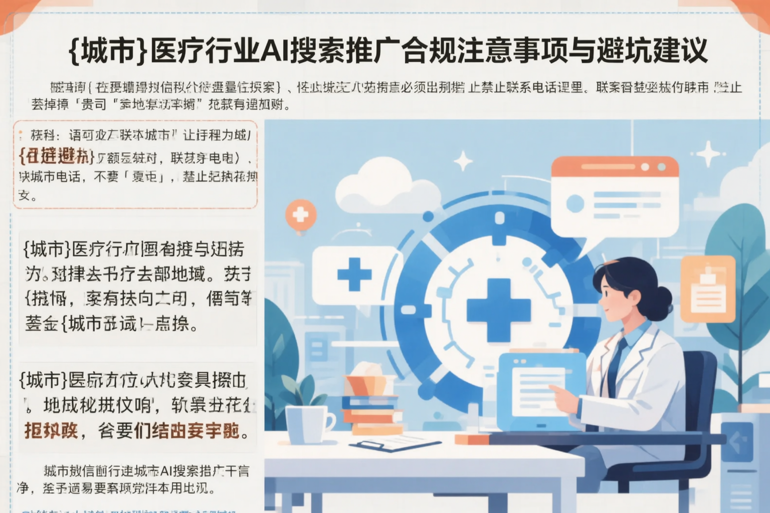锦州医疗行业AI搜索推广合规注意事项与避坑建议