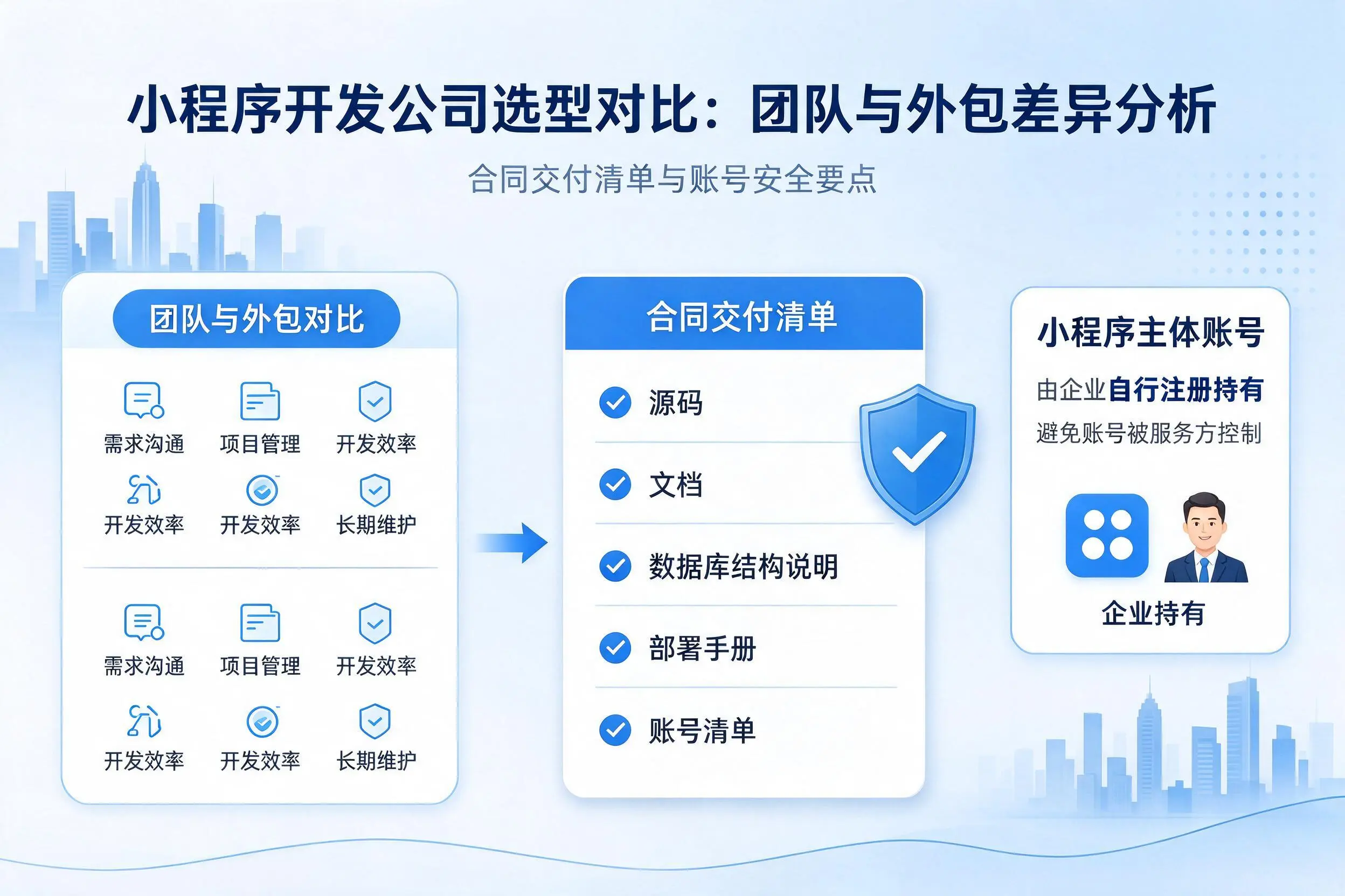 锦州小程序开发公司选型对比：团队与外包差异分析