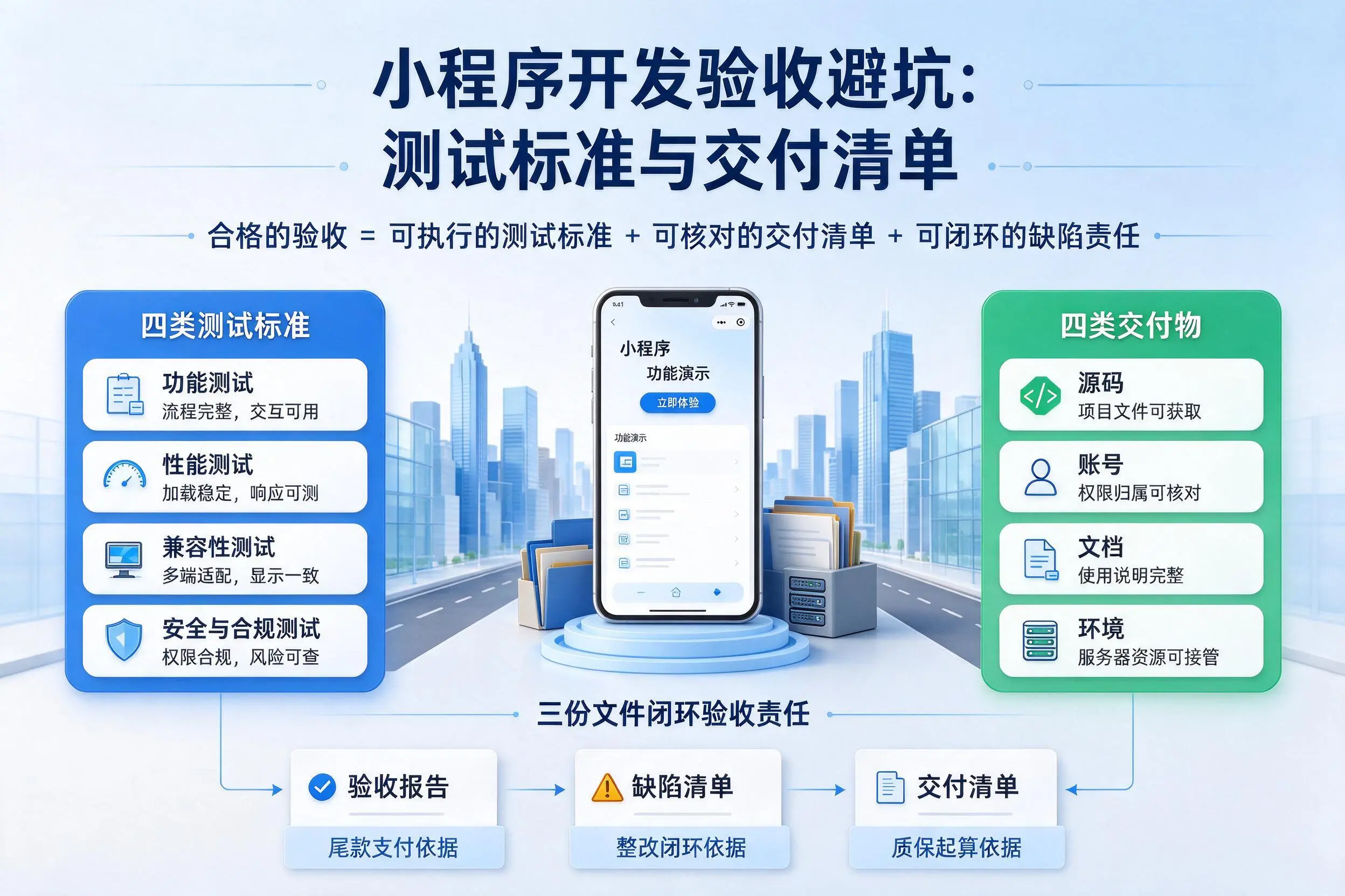 锦州小程序开发验收避坑：测试标准与交付清单
