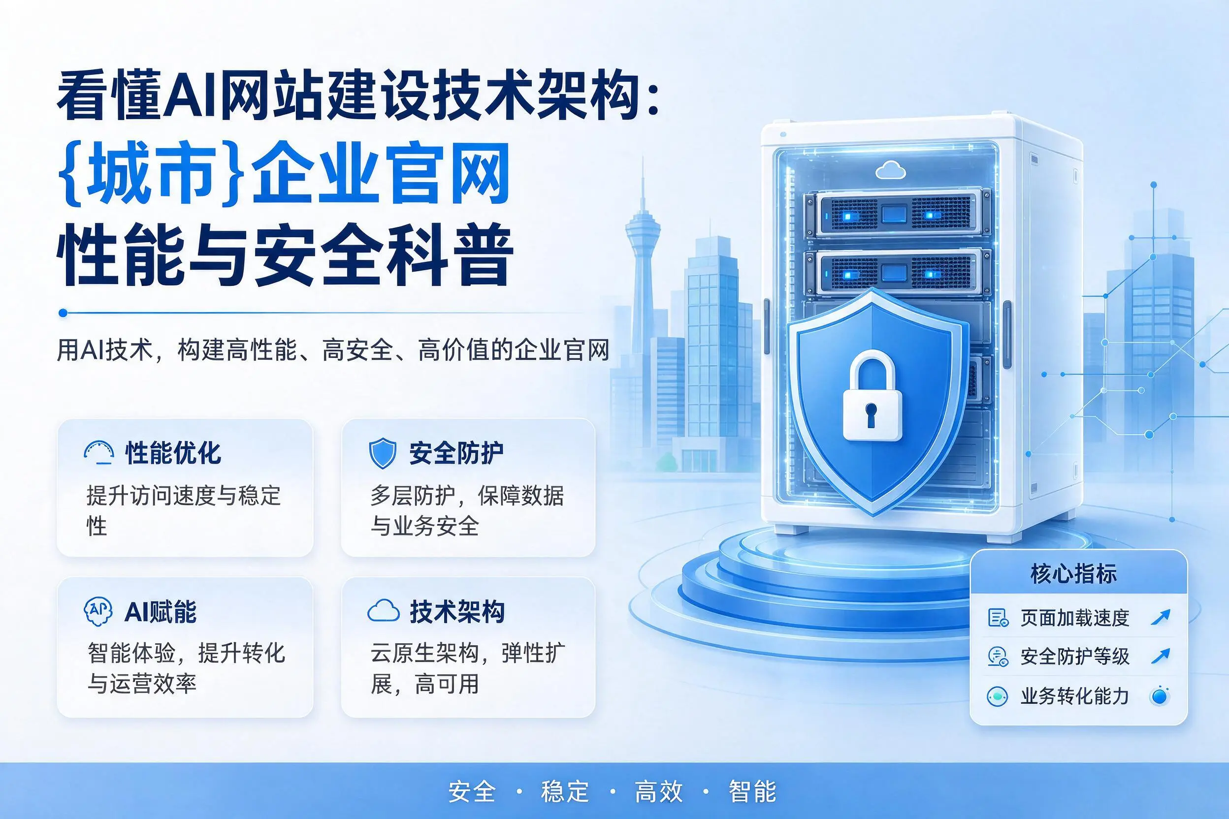 看懂AI网站建设技术架构：锦州企业官网性能与安全科普