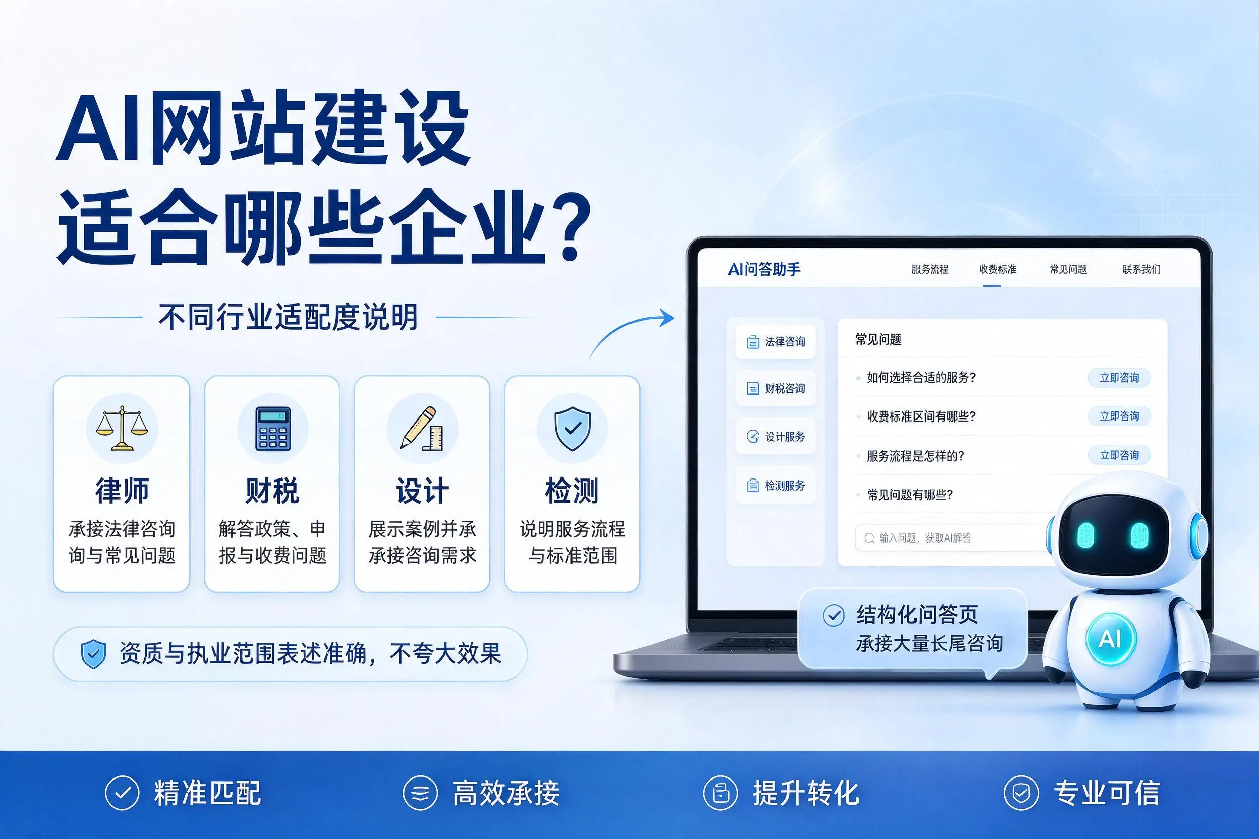 AI网站建设适合哪些企业?锦州不同行业适配度说明