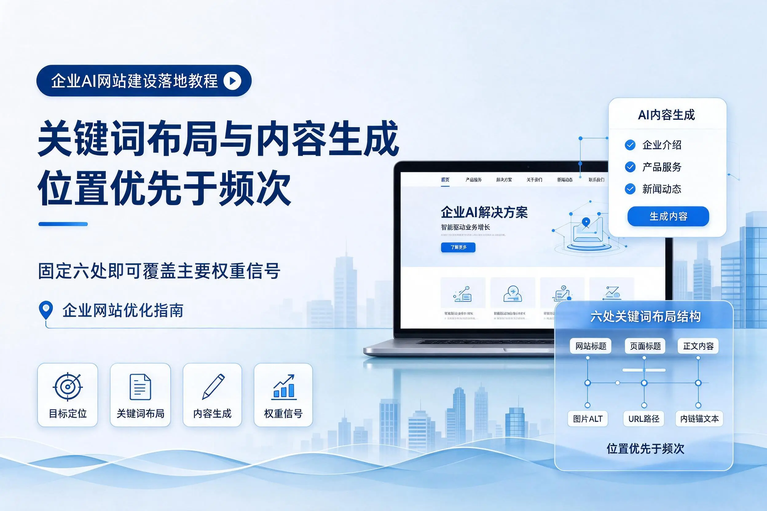 锦州企业AI网站建设落地教程:关键词布局与内容生成