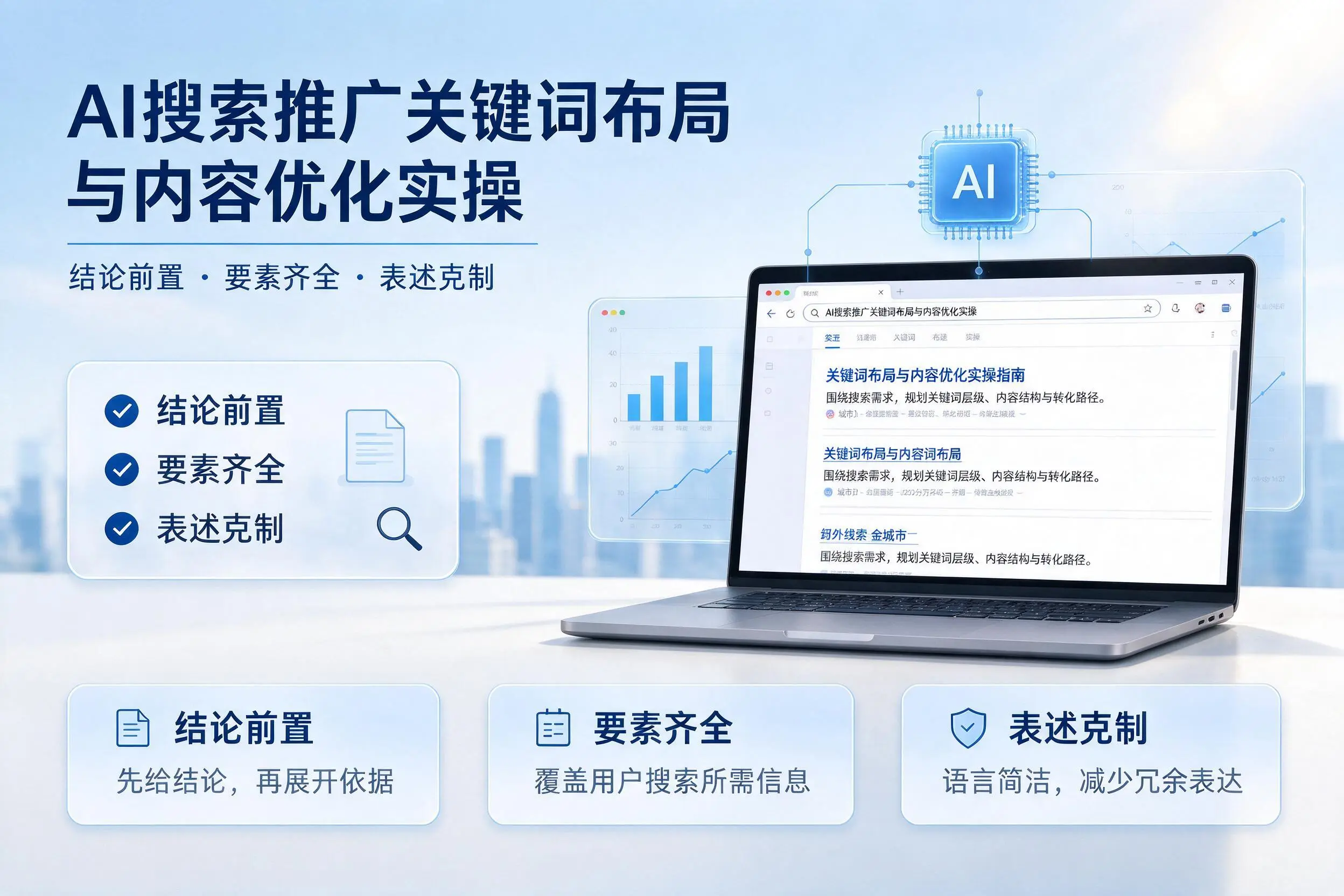 锦州AI搜索推广关键词布局与内容优化实操